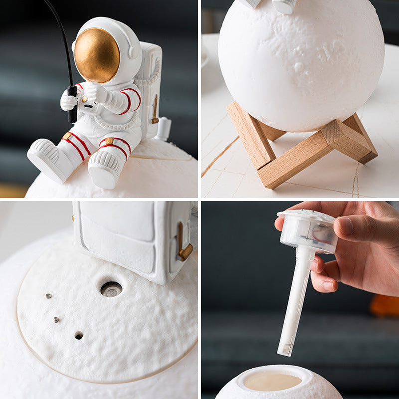 Astronaut Figurines Home Decoration Resin Spaceman Night Light