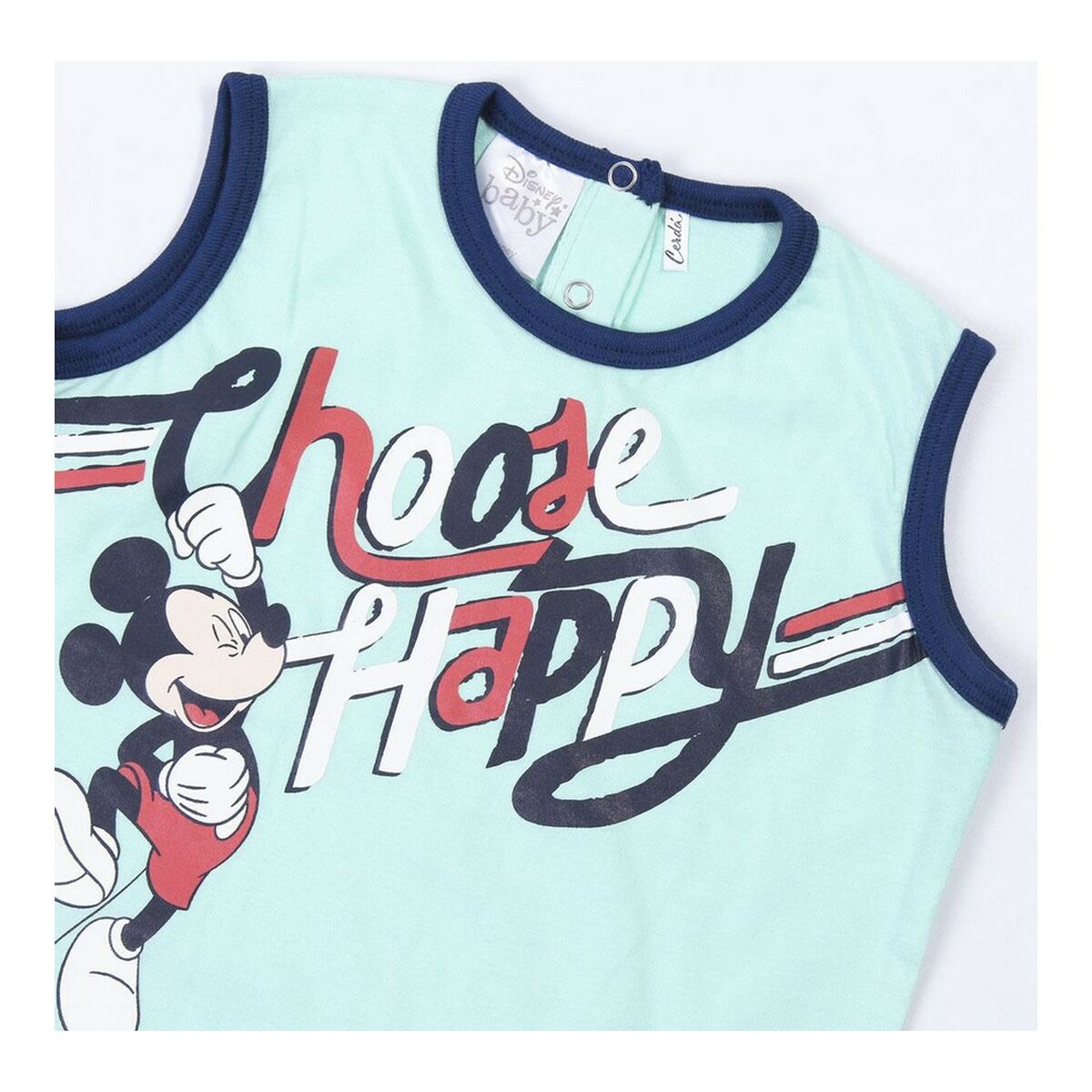 Summer Pyjama Mickey Mouse Baby Blue