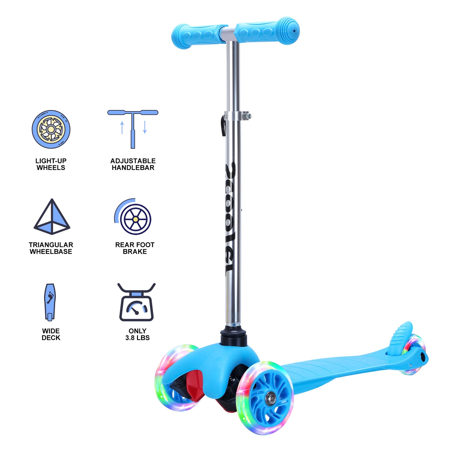 SimpleLux Kids Scooter - 4 Adjustable Heights For Ages 3 And Up Unavailable Platforms- Amazon