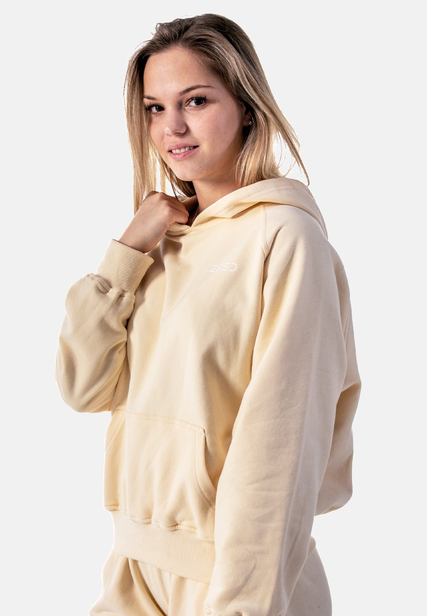 Hoodie Static - yellow - Damen