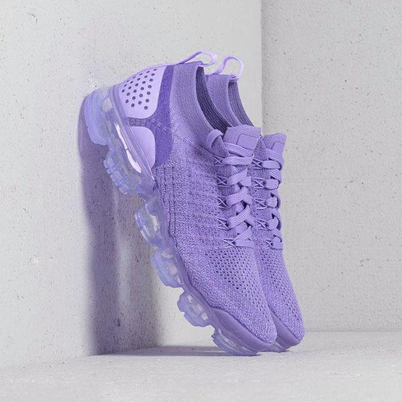 2021 Purple Sneakers Women Casual Shoes Mesh Air-Cushion Flat